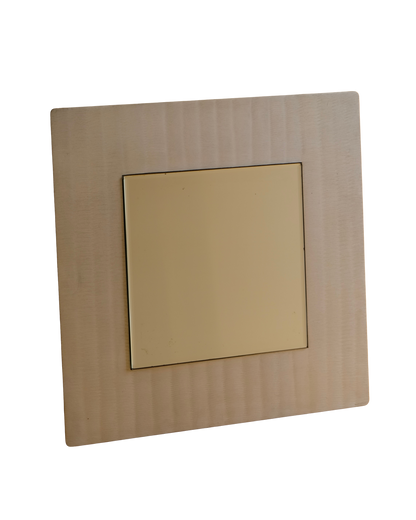 ETCHED DIE-CAST SQUARE ALUMINIUM FRAMED MIRROR