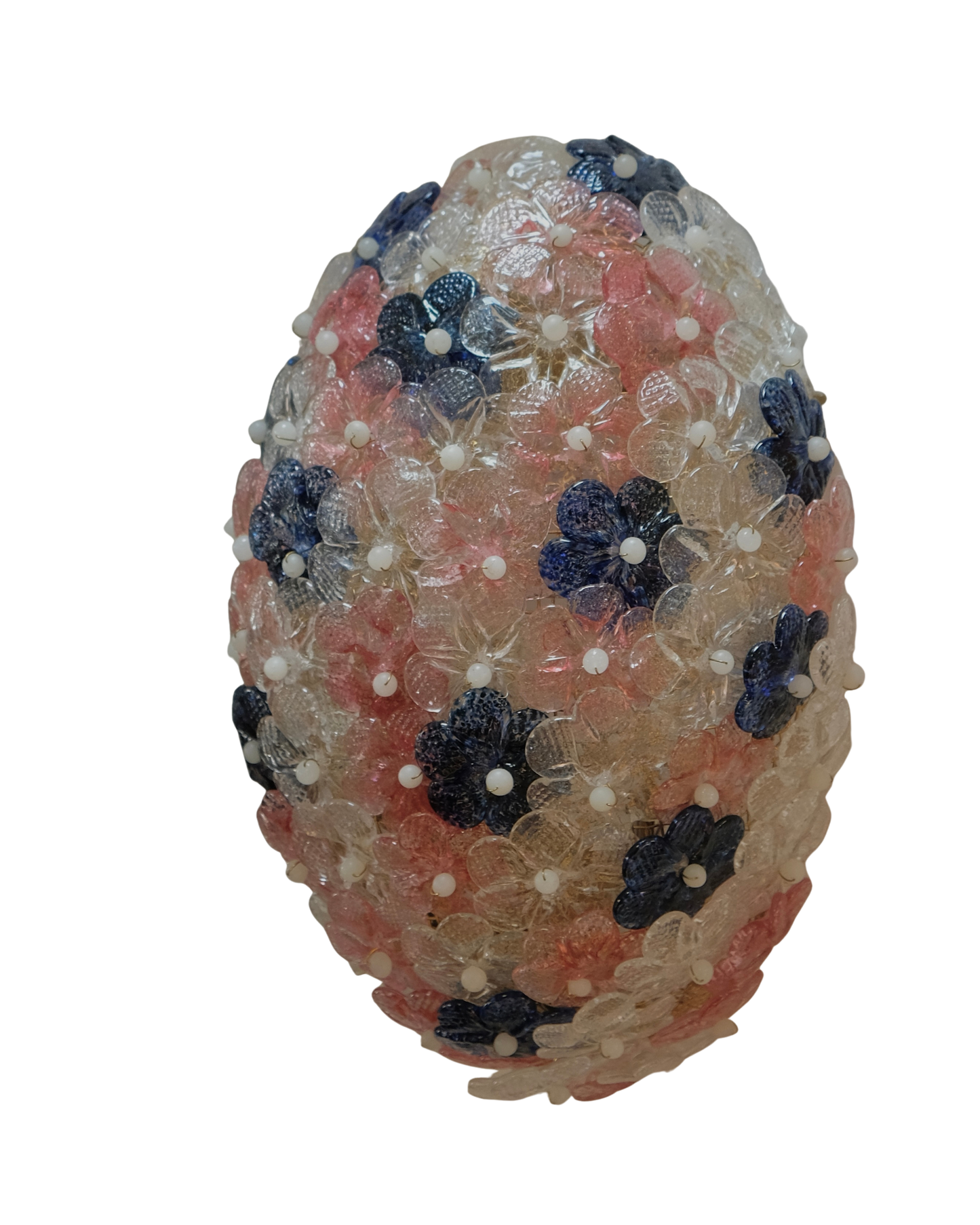 PINK MULTICOLOURED FLORAL MURANO GLASS SCONCES