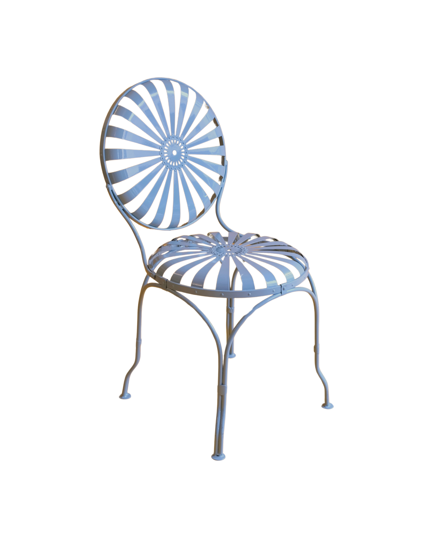 IRON GARDEN CHAIRS w. UPHOLSTERY