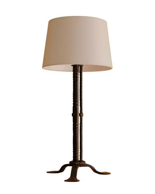 SPANISH WROUGHT IRON TABLE LAMP