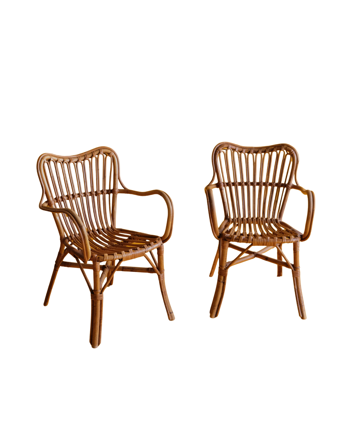 PAIR OF RATTAN CHAIRS