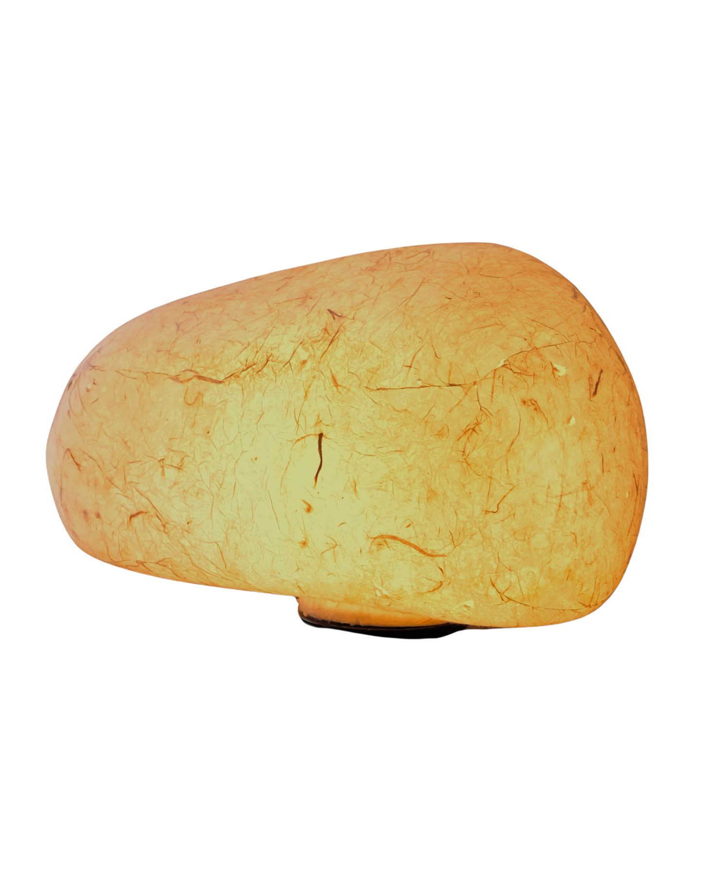 PAPIER MACHE STONE LAMP