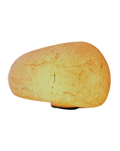PAPIER MACHE STONE LAMP