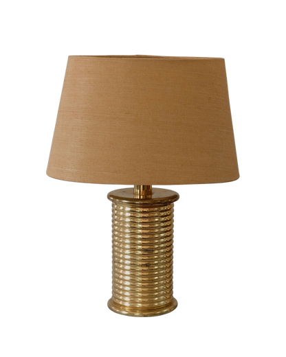 BRASS CYLINDRICAL STUDIO MILANO TABLE LAMP