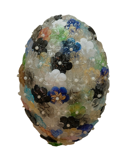 MULTICOLOURED FLORAL MURANO GLASS SCONCES