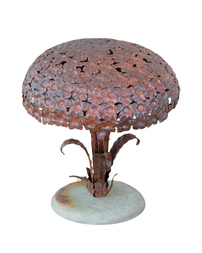 FRENCH FLORAL IRON TABLE LAMP