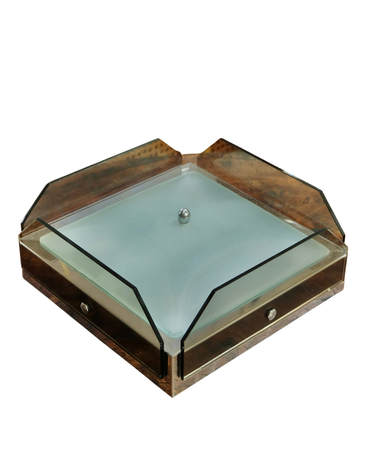 VECA FOUR PANEL GLASS FLUSH MOUNT