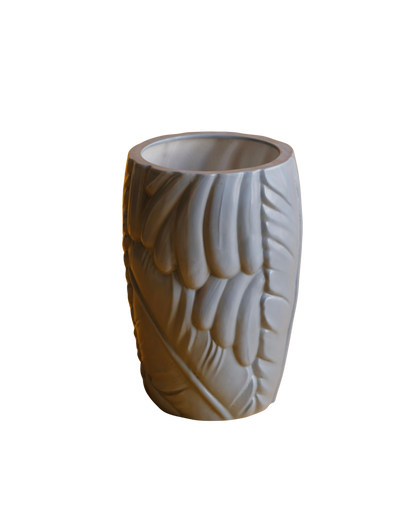 CERAMIC PALM LEAF PLANTER