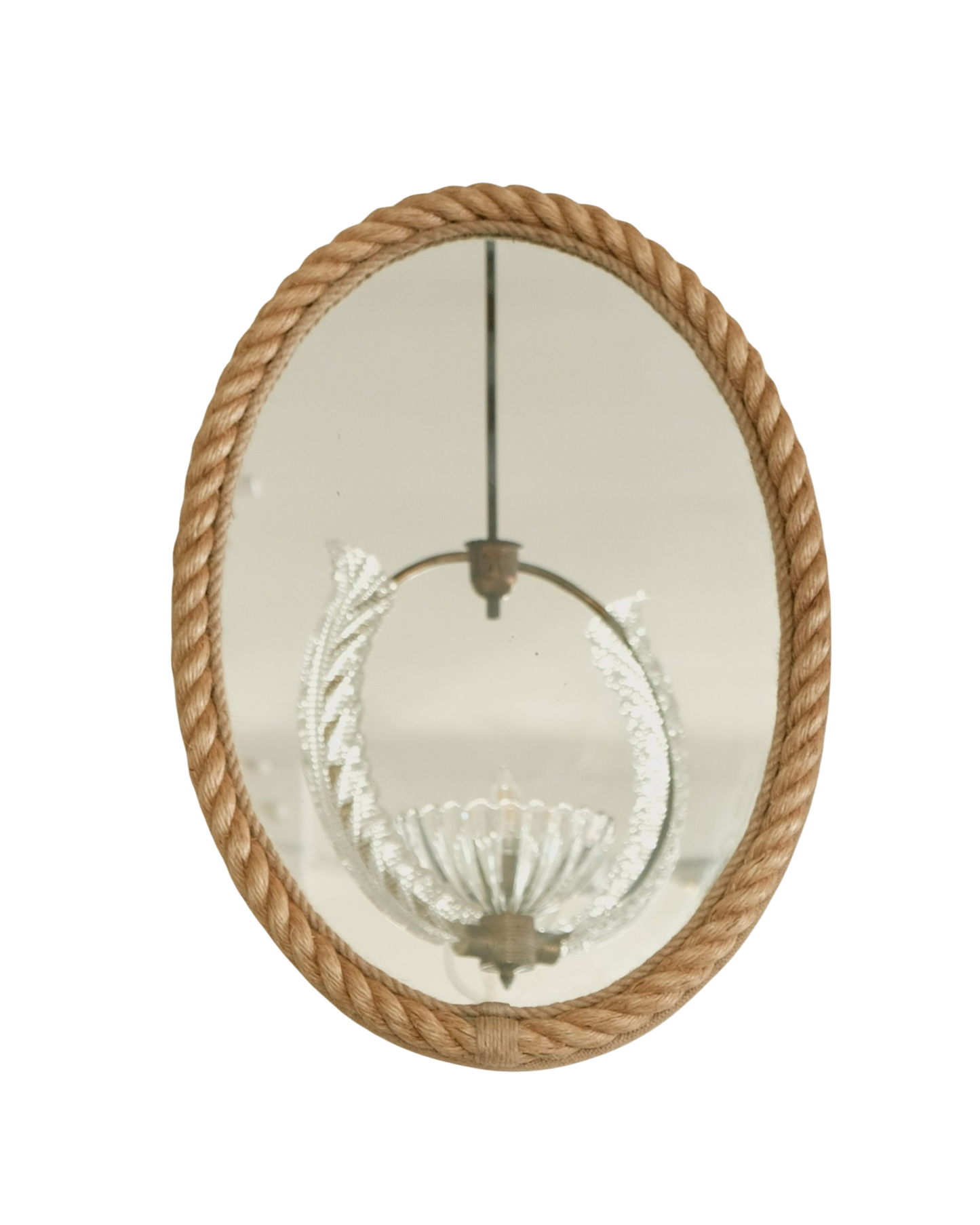 BEVELLED OVAL ROPE MIRROR