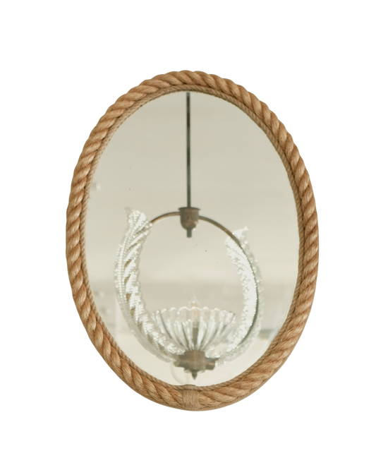 BEVELLED OVAL ROPE MIRROR