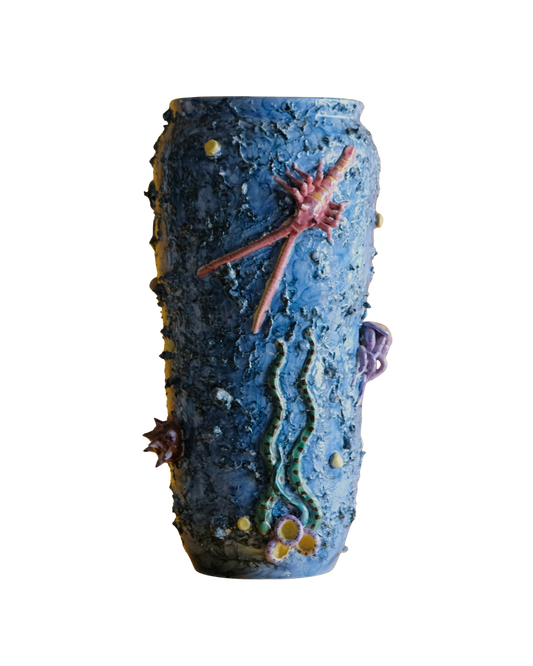 CERAMIC MAJOLICA VASE