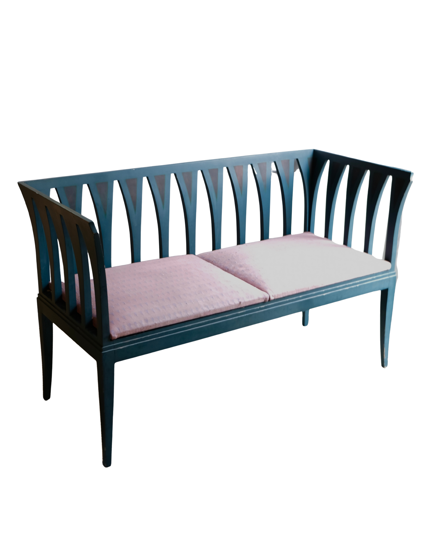 ADELTA BLUE LOUNGE & SIDE CHAIR SET