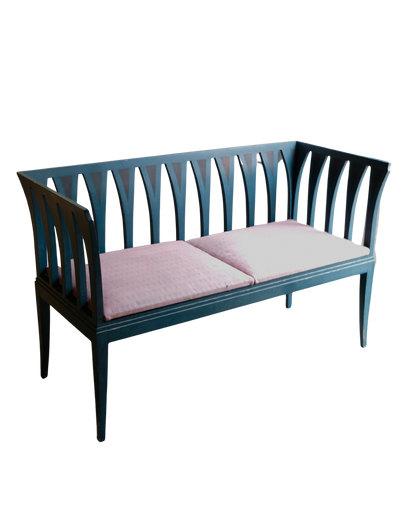 ADELTA BLUE LOUNGE & SIDE CHAIR SET