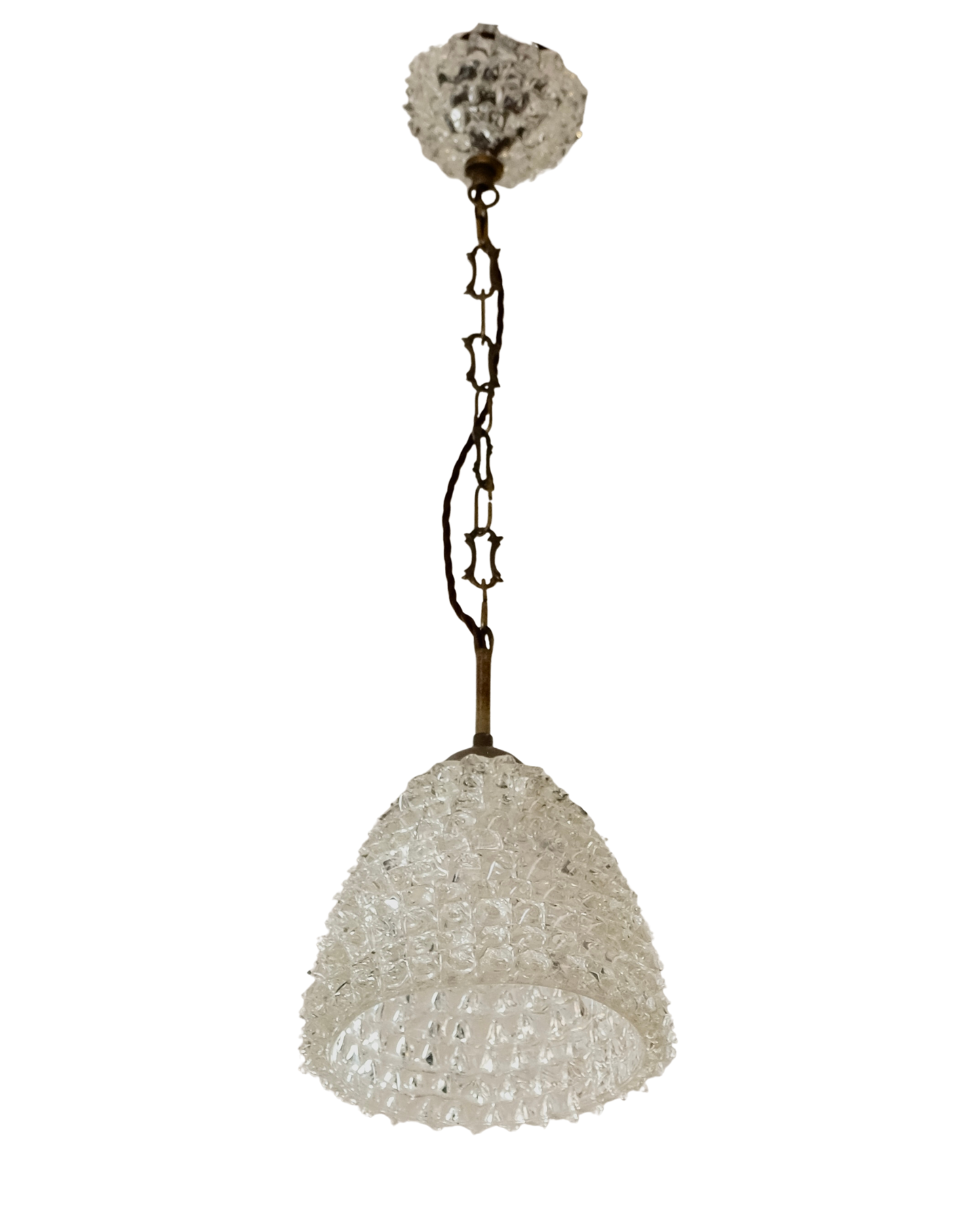CHAINED ROSTRATO MURANO GLASS PENDANT