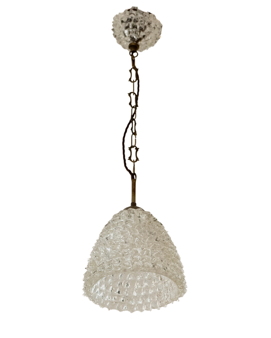 CHAINED ROSTRATO MURANO GLASS PENDANT