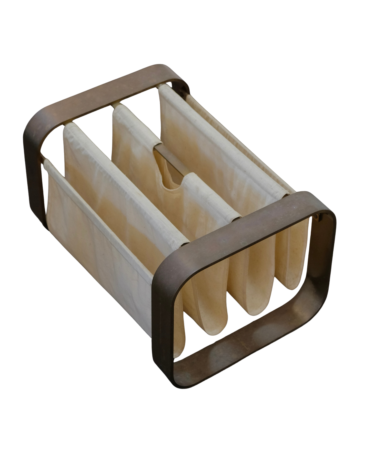 CANVAS & BRASS MAGAZINE RACK