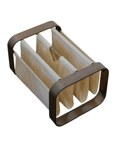 CANVAS & BRASS MAGAZINE RACK