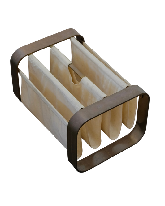 CANVAS & BRASS MAGAZINE RACK