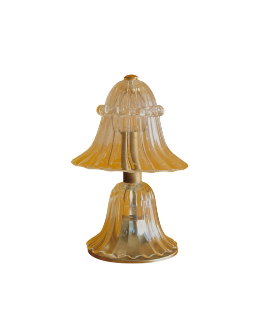 ERCOLE BAROVIER SEEDED MURANO GLASS TABLE LAMP