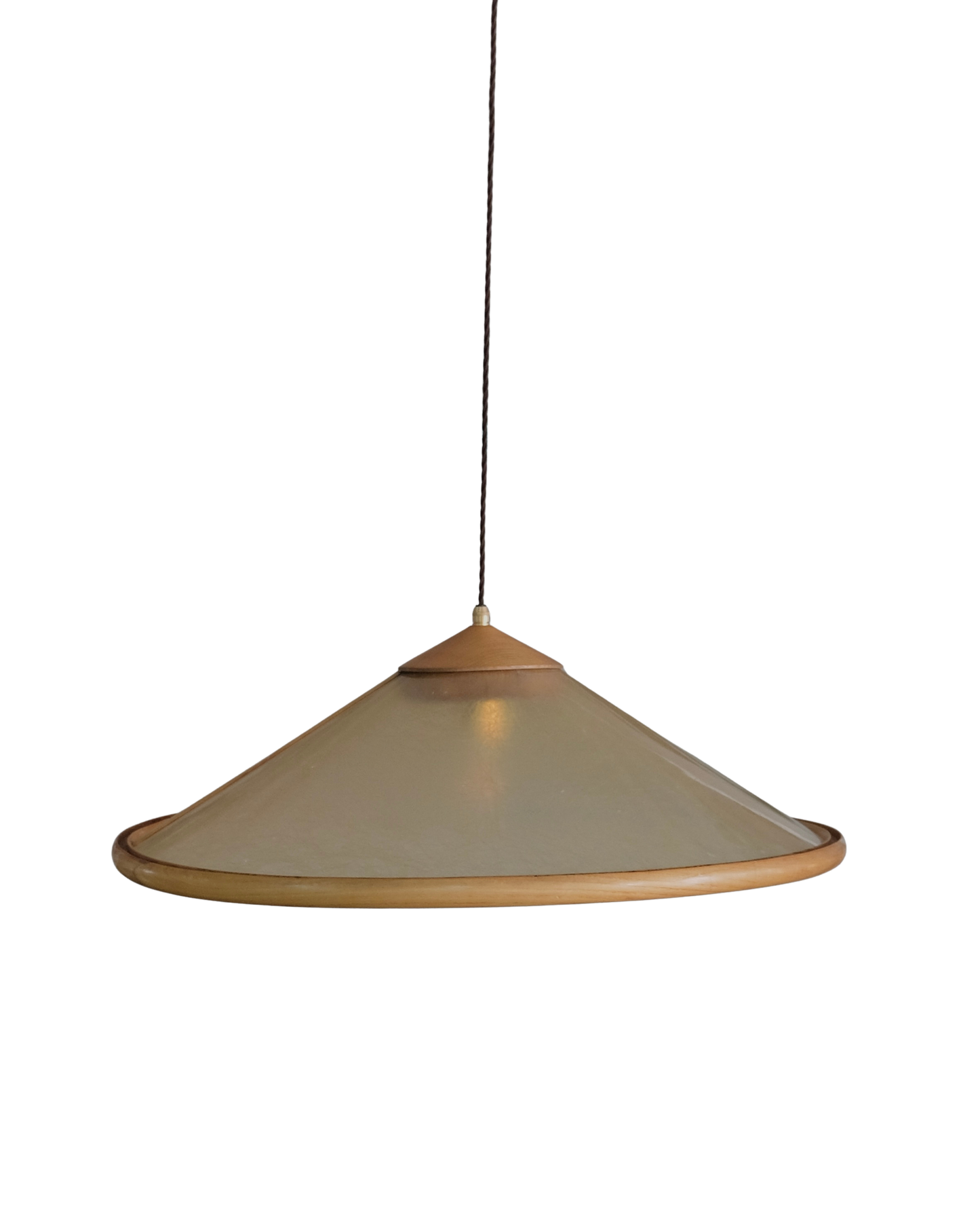 FIBERGLASS & TIMBER PENDANT