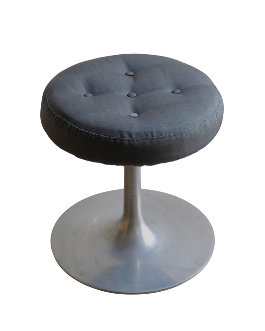 CHROME TULIP DRESSING STOOL