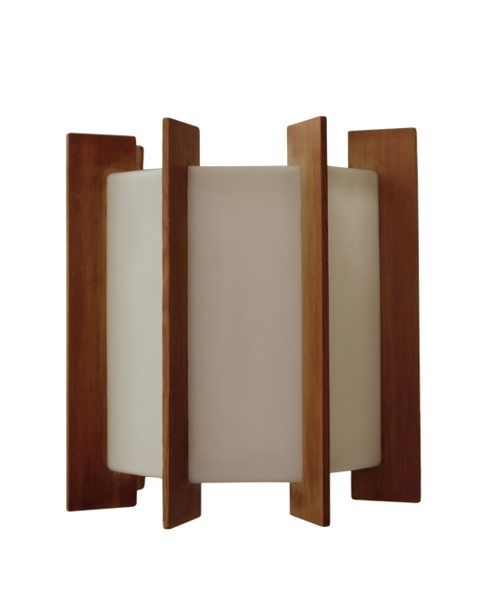 SLATED CEDAR & PLEXIGLASS WALL SCONCES
