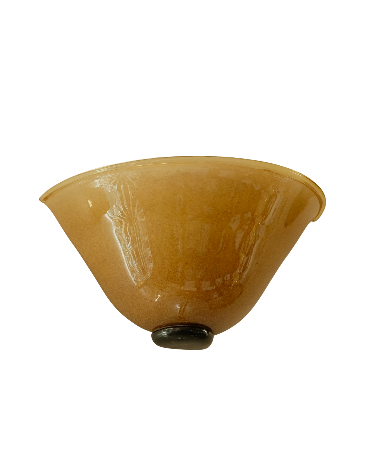 TRIO OF MURANO MEDALLION GLASS WALL SCONCES