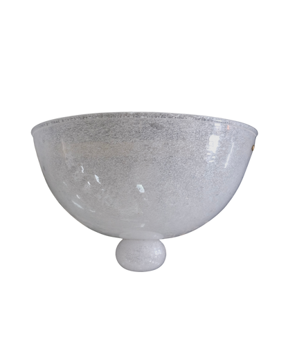 SEEDED MURANO GLASS DOME SCONCE w. DROP DETAIL