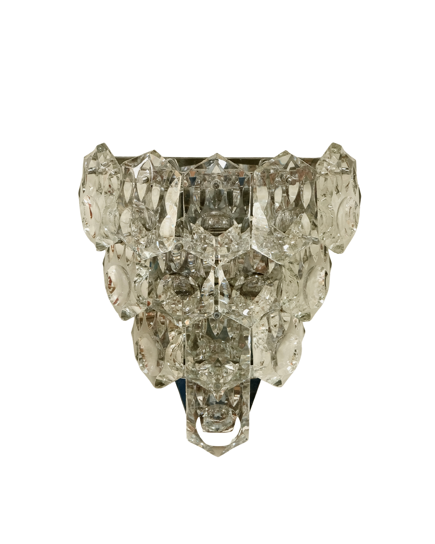 FACETED KINKELDEY CRYSTAL SCONCE