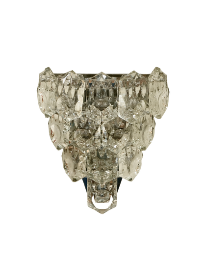FACETED KINKELDEY CRYSTAL SCONCE