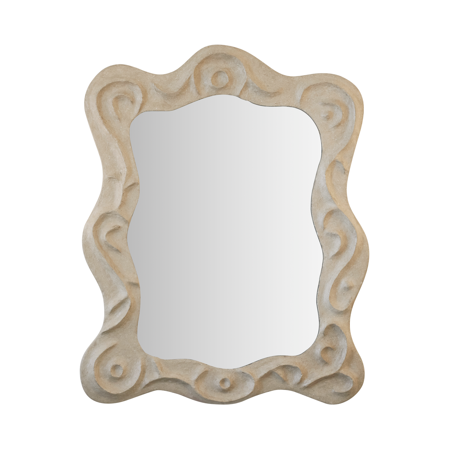 ABSTRACT PLASTER MIRROR
