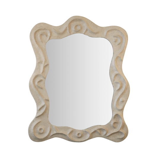ABSTRACT PLASTER MIRROR