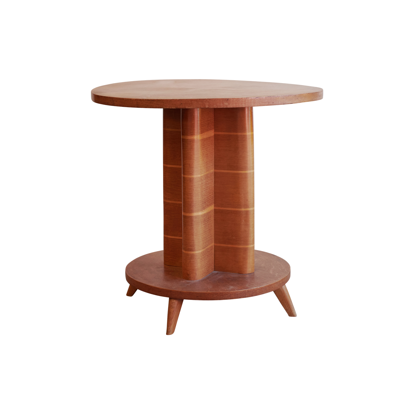ART DECO CROSS BASE SIDE TABLE