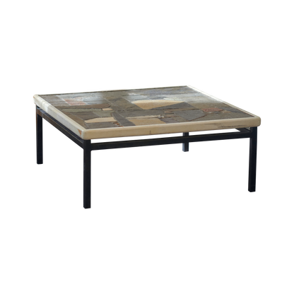 BRUTALIST MOSAIC TILE COFFEE TABLE