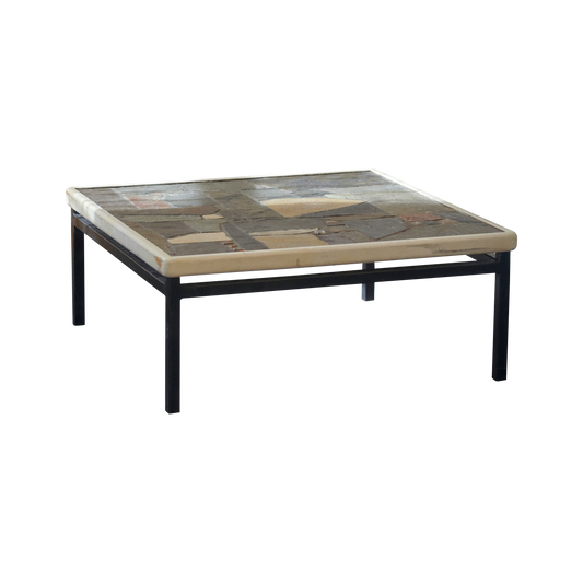BRUTALIST MOSAIC TILE COFFEE TABLE