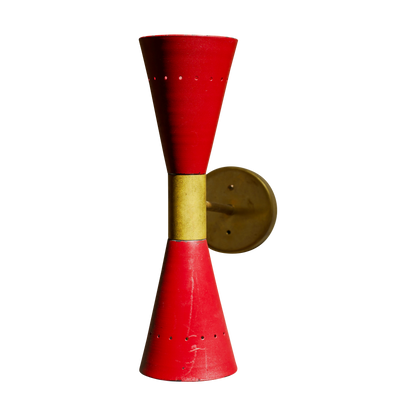 BURGUNDY DIABOLO WALL LIGHT