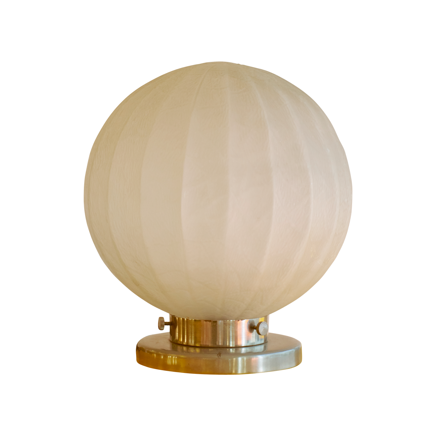 CYLINDRICAL ACID ETCHED GLASS TABLE LAMP