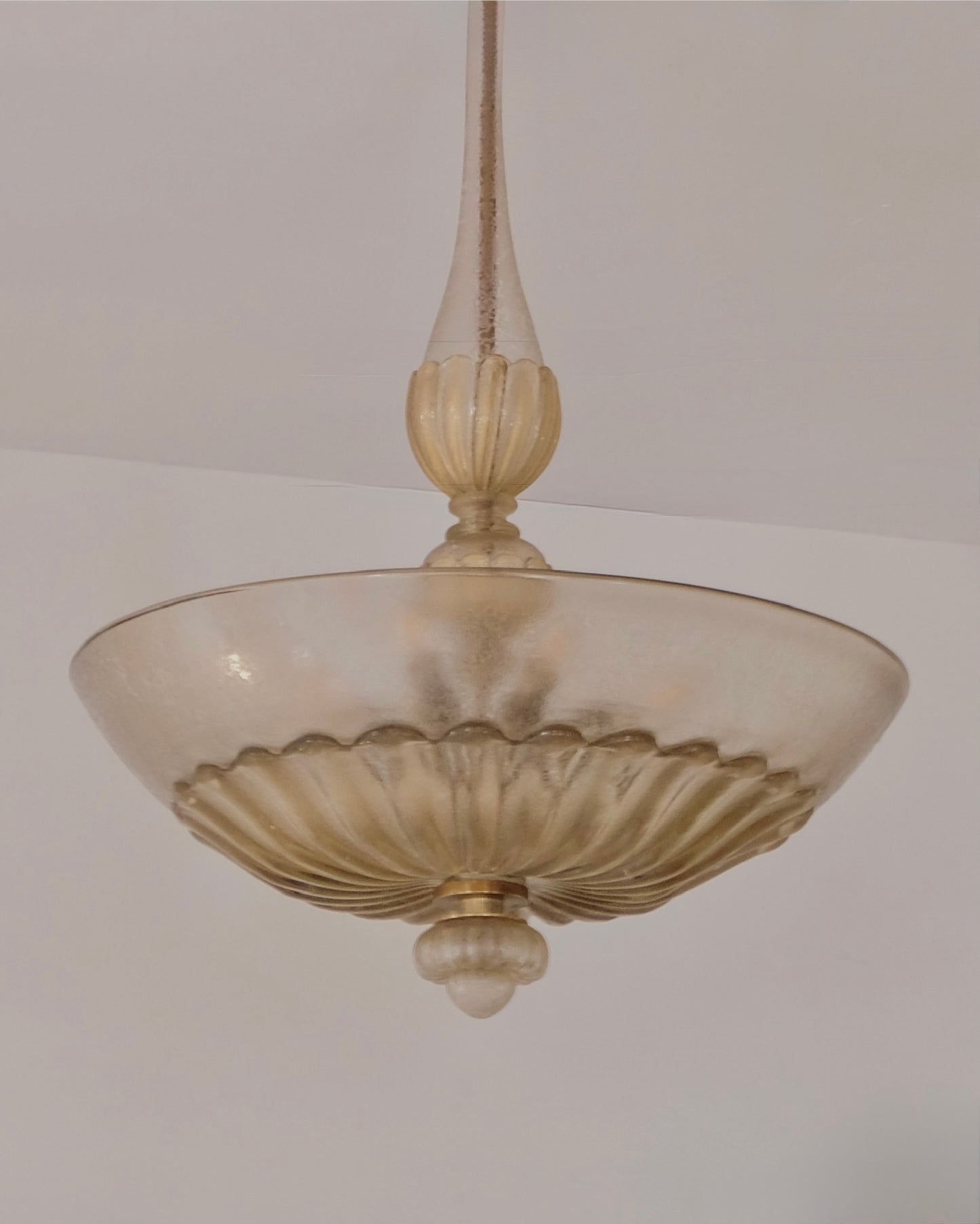 AMBER CORROSO MURANO GLASS PENDANT