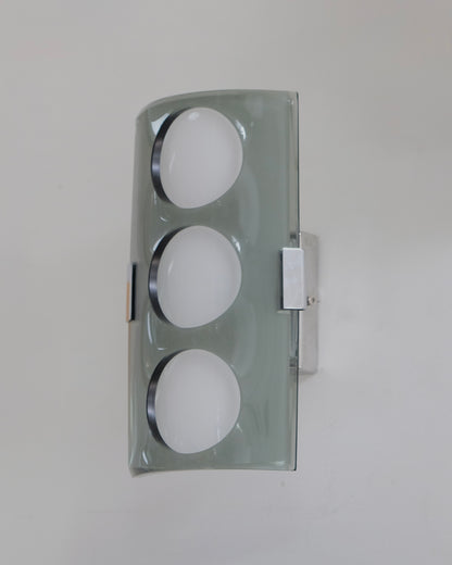 PAIR OF VECA SCONCES w. CUT OUT DETAIL