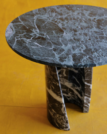CURLED MARBLE BASED ENTRY TABLE