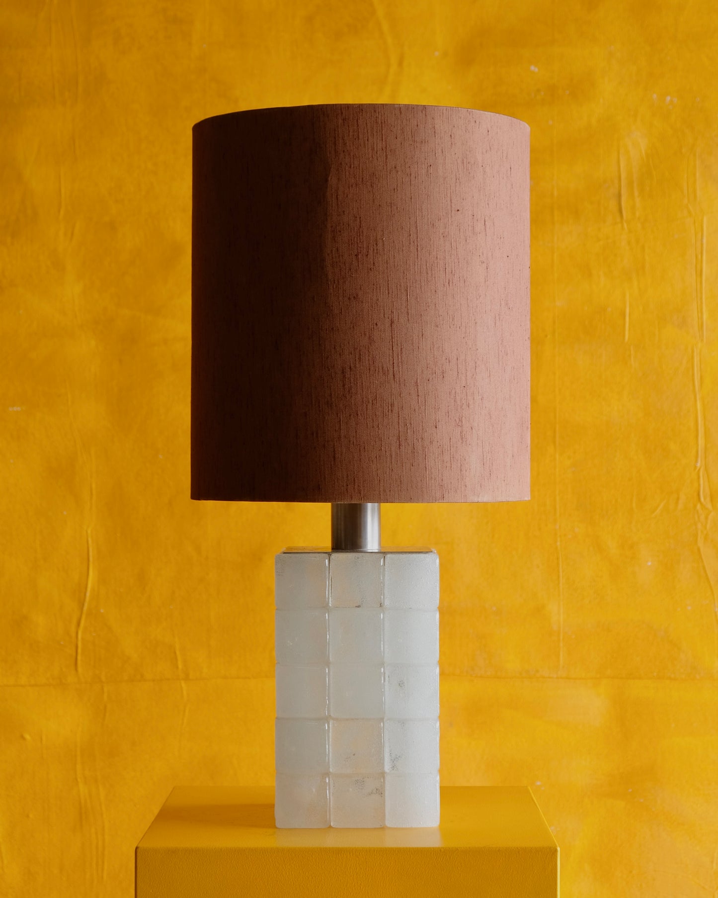 MURANO GLASS CUBE TABLE LAMP