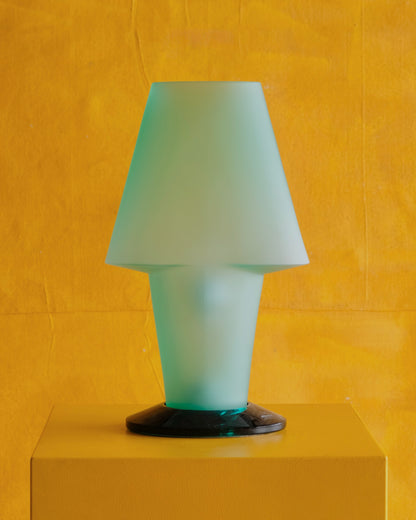 SMALL GREEN MURANO GLASS TABLE LAMP