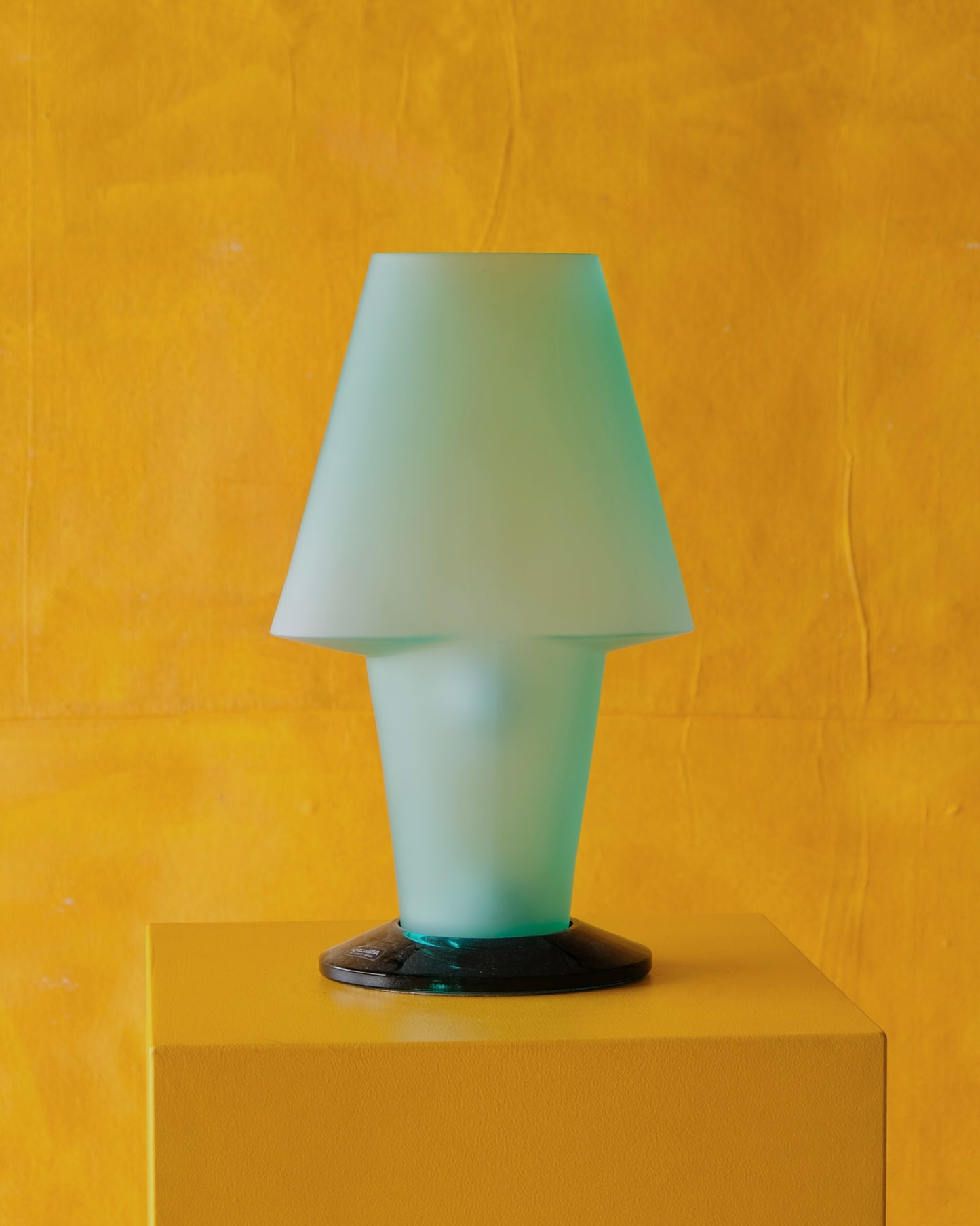 SMALL GREEN MURANO GLASS TABLE LAMP