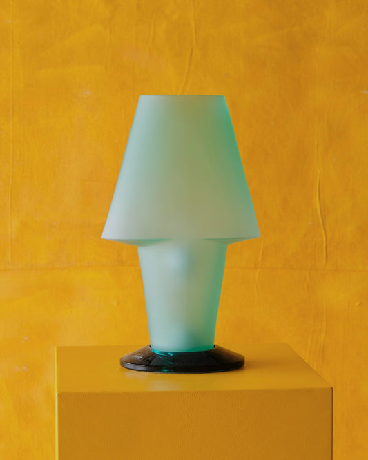 SMALL GREEN MURANO GLASS TABLE LAMP