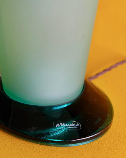 SMALL GREEN MURANO GLASS TABLE LAMP