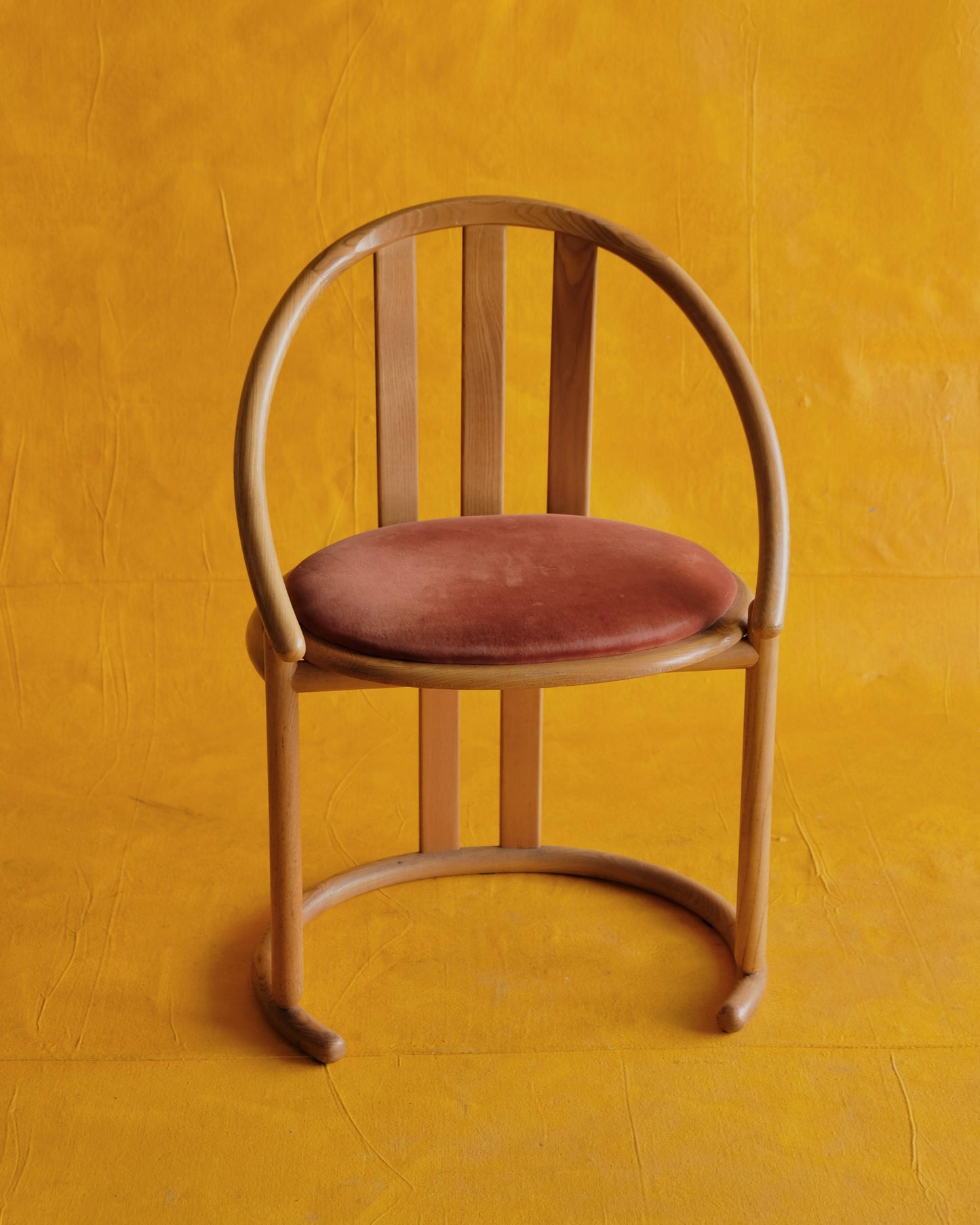 UPHOLSTERED VELVET BARREL BACKED CHAIRS