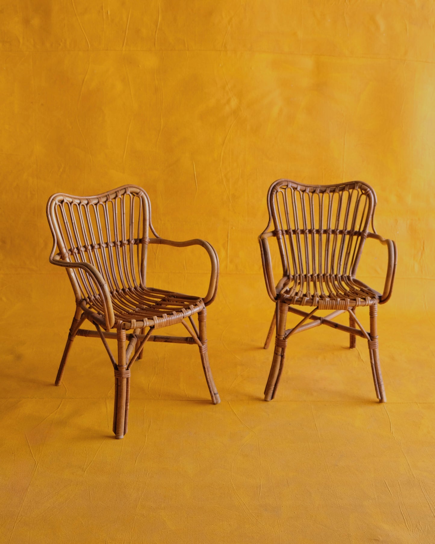 PAIR OF RATTAN CHAIRS