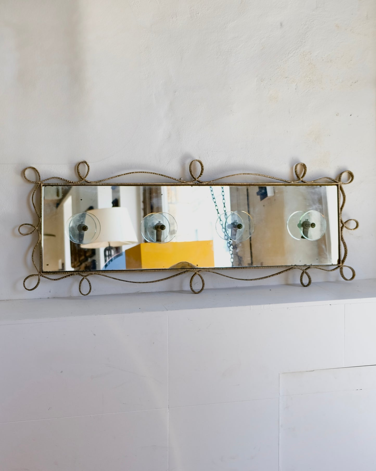 BRASS CRISTAL ART COAT RACK