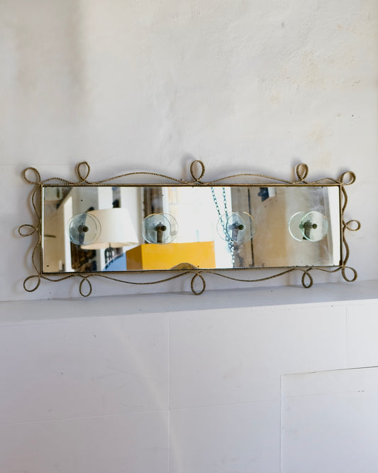 BRASS CRISTAL ART COAT RACK