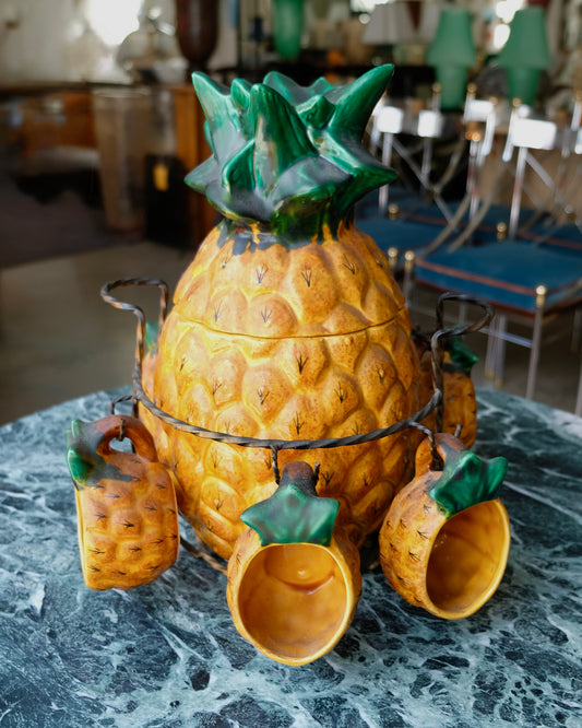 CERAMIC ANANAS PUNCH SERVICE